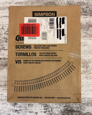 #ad SIMPSON DRIVE WSHL134S7 #7 1 3 4quot; Collated Screw Strips QTY. 2000 New Sealed Box $79.95