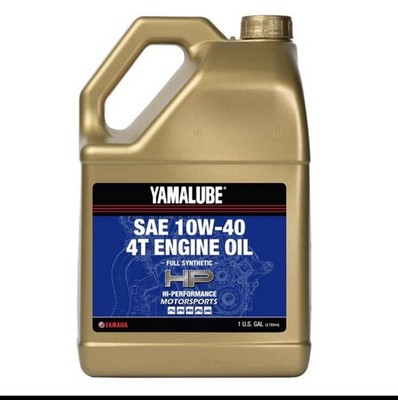 Yamaha Yamalube 10W-40 Full Synthetic HP Engine Motor Oil 1 Gallon LUB-10W40-FS-