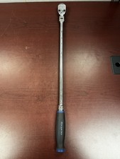 Snap-On USA SHLF80A 1/2" Drive BLUE Soft Grip Long Handle Flex Head Ratchet