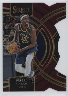2023 Panini Select Premier Level Maroon Prizm Die-Cut 77/175 Pascal Siakam 13bp