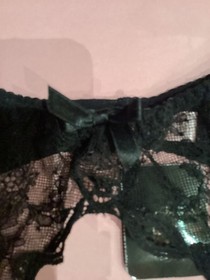 Agent Provocateur Black Lace 'Love' Suspender Size 3/10 RRP &pound;95. BNWT