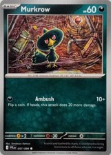 057/094 MURKROW COMMON PHANTASMAL FLAMES POKEMON CARD