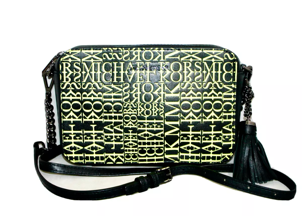 MICHAEL Michael Kors Ginny Leather Camera Cross Body Bag, Black at