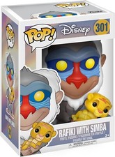 Funko POP! Figura Vinilo Disney: El Rey León - Rafiki con Simba #301