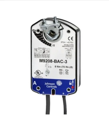Johnson Controls M9208-BAC-3 Spring Return Damper Actuator with End Switch- NIB