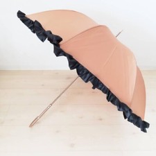 M12-k013 LANVIN COLLECTION Long Umbrella Brown/Black