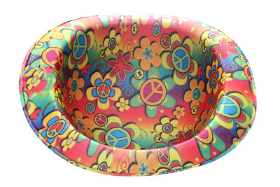 Hippie Schlapphut Aus 100% Wolle – Schwarzer 70er Jahre Hut, Flower Power Karnevalskostüm Accessoire