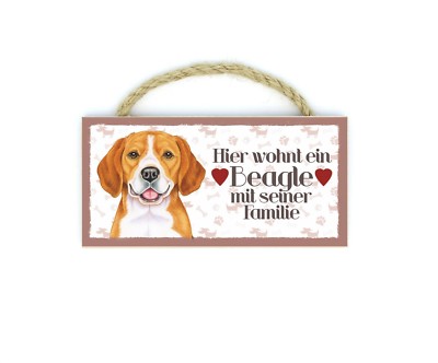 Beagle Haustier Kühlschrankmagnet aus Holz mit Kordel 3