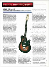 Ernie Ball Music Man Axis Sport series guitar sound check review article print