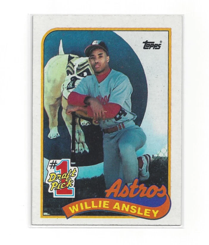 Willie Ansley RC 1989 Topps #607 Rookie Astros MLB Baseball Card Houston OF RAW