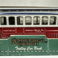 Vintage Ertl Diecast Vehicle Bank - Anheuser-Busch Trolley Car Bank 1994 