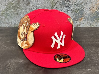 New Era 59FIFTY 赤キャップ Jon Stan Jon Stan X New Era New York Yankees Angels Embroidery 59Fifty