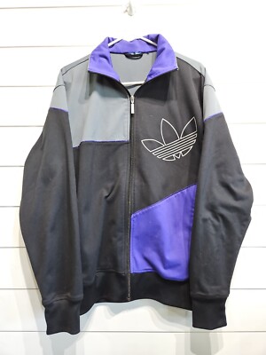 Vintage Adidas Warmup Track Basketball Jacket Coat Mens Large