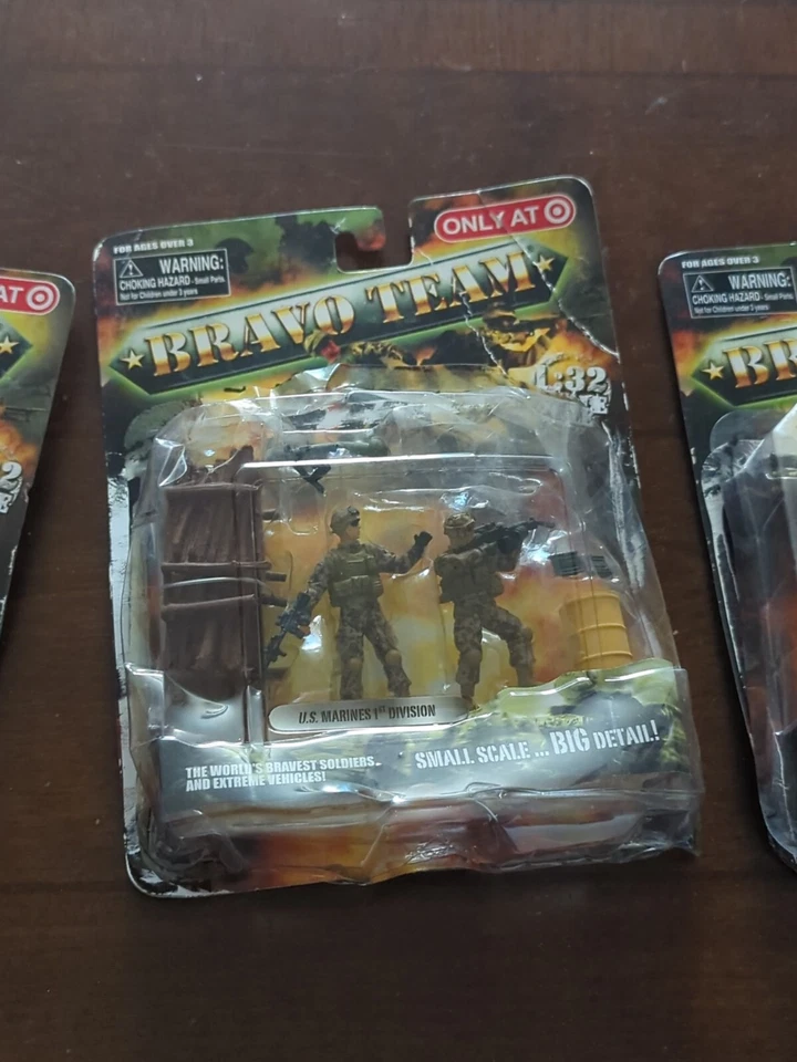 Lot Of 4 Target Exclusive 1:32 Bravo Team Us Marines United States Navy 2008 - Image 4 of 4