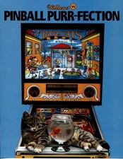 Bad Cats Williams Pinball Flyer /Brochure/ Ad - Mint