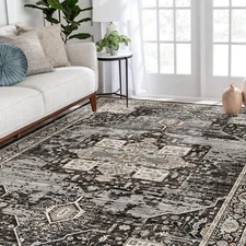 RUUGME Washable 5x7 Area Rugs - Large Rugs for Living Room Stain Resistant Ca...