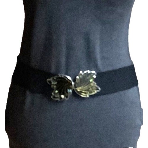 Alexander McQueen Blue Wide Leather Corset Waist Belt Italy  display picture 2