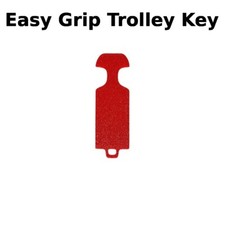 Easy Grip Removable Shopping Trolley Key Token suits Coles, Aldi, Woolies