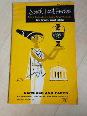 Südosteuropa mit Zug und Schiff - British Railways - Fahrpläne & Fahrpreise 1963