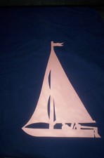 Boot, Jolle, Segelboot, Kupfer, Motiv, Wetterfahne, Deko, Geschenk,       