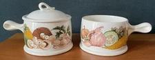 2 Wedgwood Gourmet Oven To Table INDIVIDUAL SOUP SERVER Mushroom Onion 1977-1978