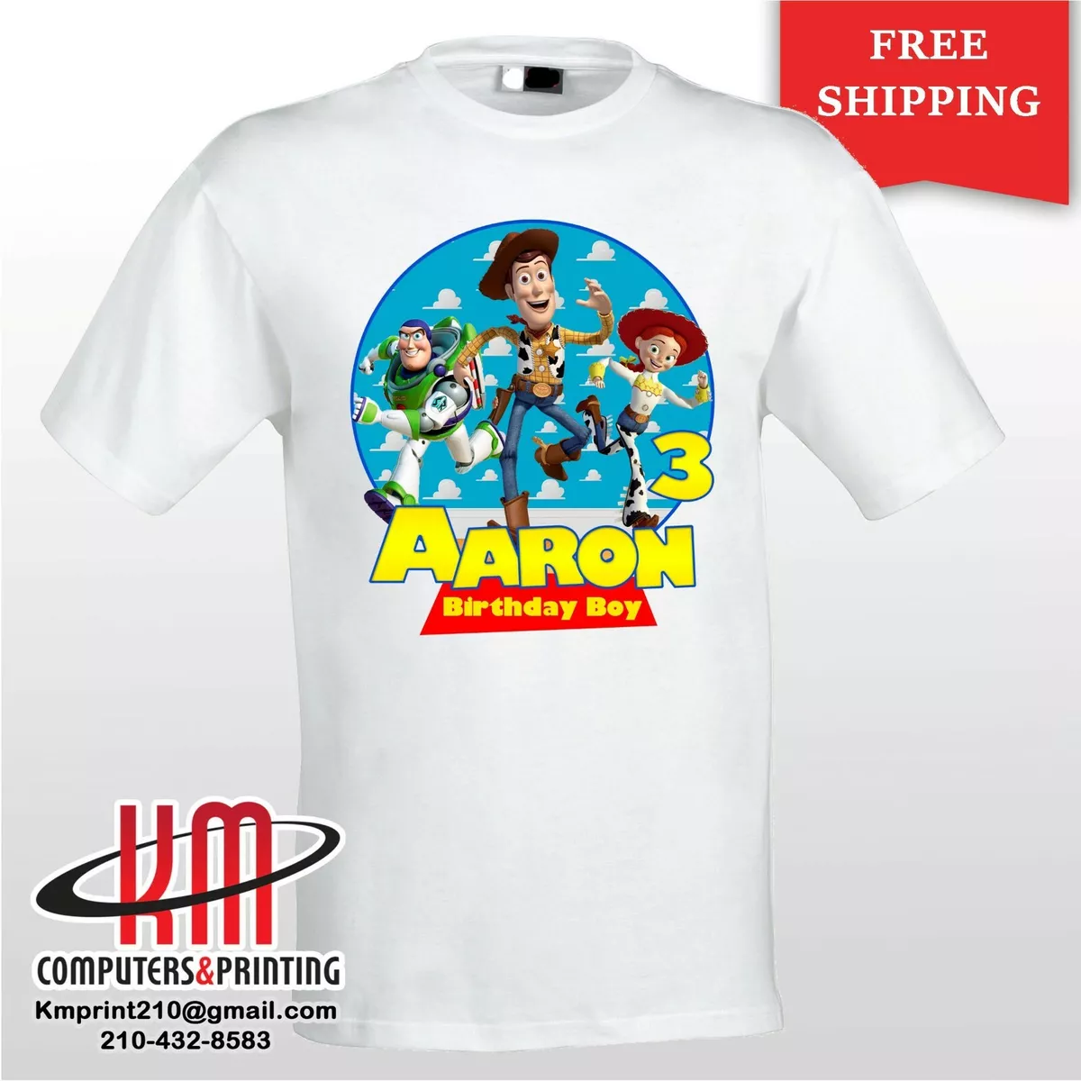 Toy story hotsell custom shirts