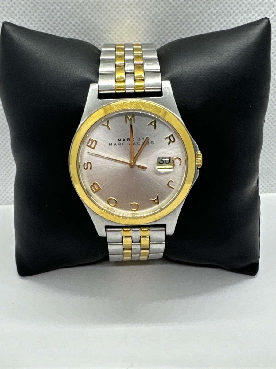 Marc Jacobs Gold Accent Watch Marc Jacobs Amy Dexter Gold Dial Gold Steel Strap Watch for  main image 2