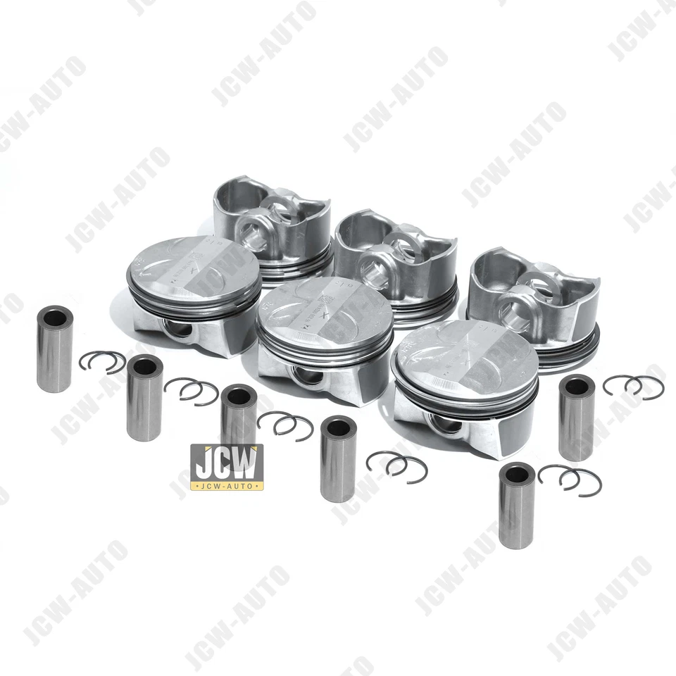 6 piezas pistones y anillos STD Φ88mm NURAL para Mercedes-Benz E280 C300 GLK300 3,0 L V6 Foto 4 de 4
