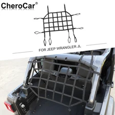 Rear Trunk Cargo Luggage Restraint Net Rack Mesh Trim For Jeep Wrangler JL 18+