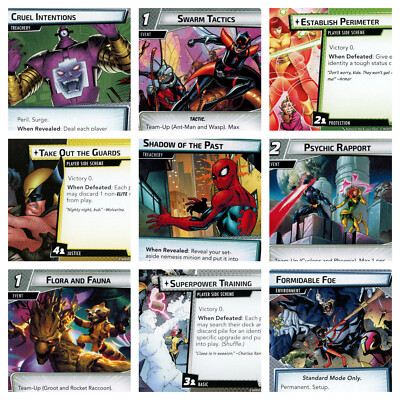 Marvel Champions: Standard/Expert, Team-Up, Player Side Scheme, Campaign Cards