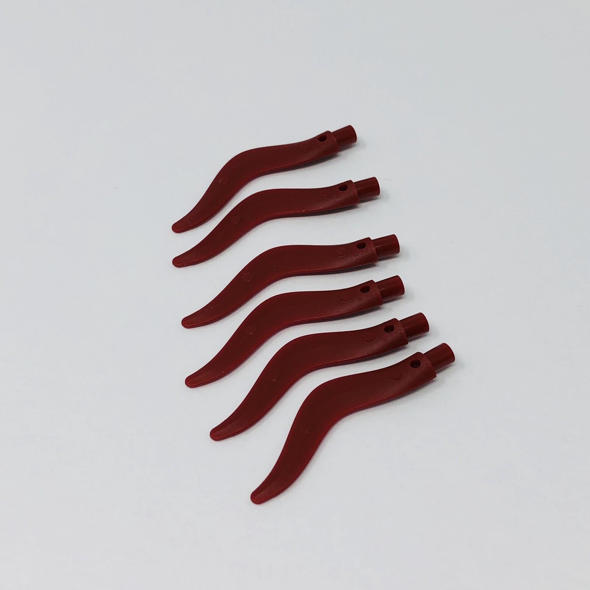 69858 LEGO Parts Wave Rounded Single w/ Pin Sword DARK RED (6) | eBay