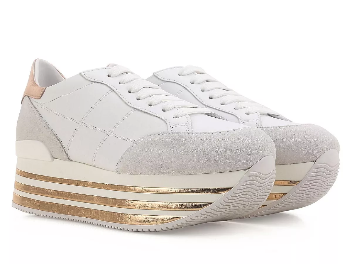 Shoes with store wedges inside