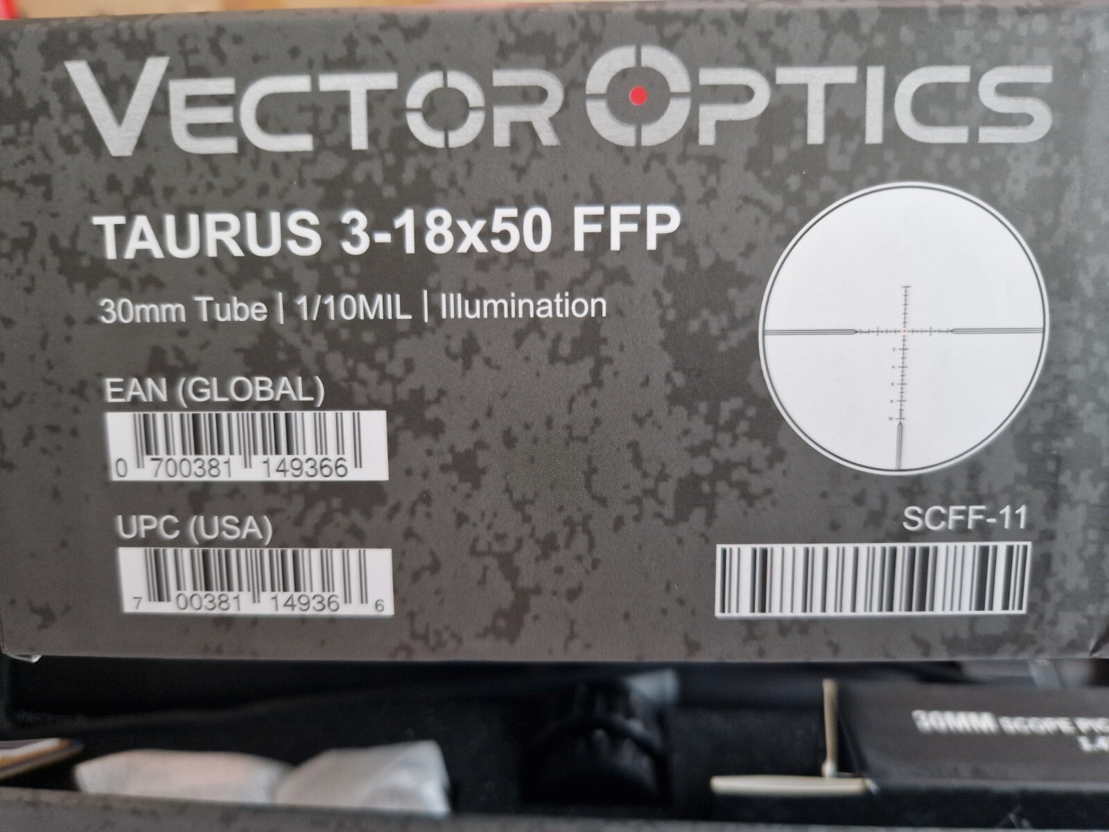 Vector Optics SCFF11 Taurus 318x50 FFP Premium Rifle Scope Lifetime