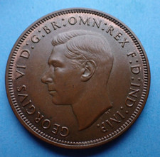 1940 Penny, George VI, as shown.
