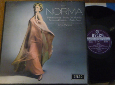 BELLINI Norma ELENA SULIOTIS MARIO DEL MONACO SILVIO VARSIVO DECCA