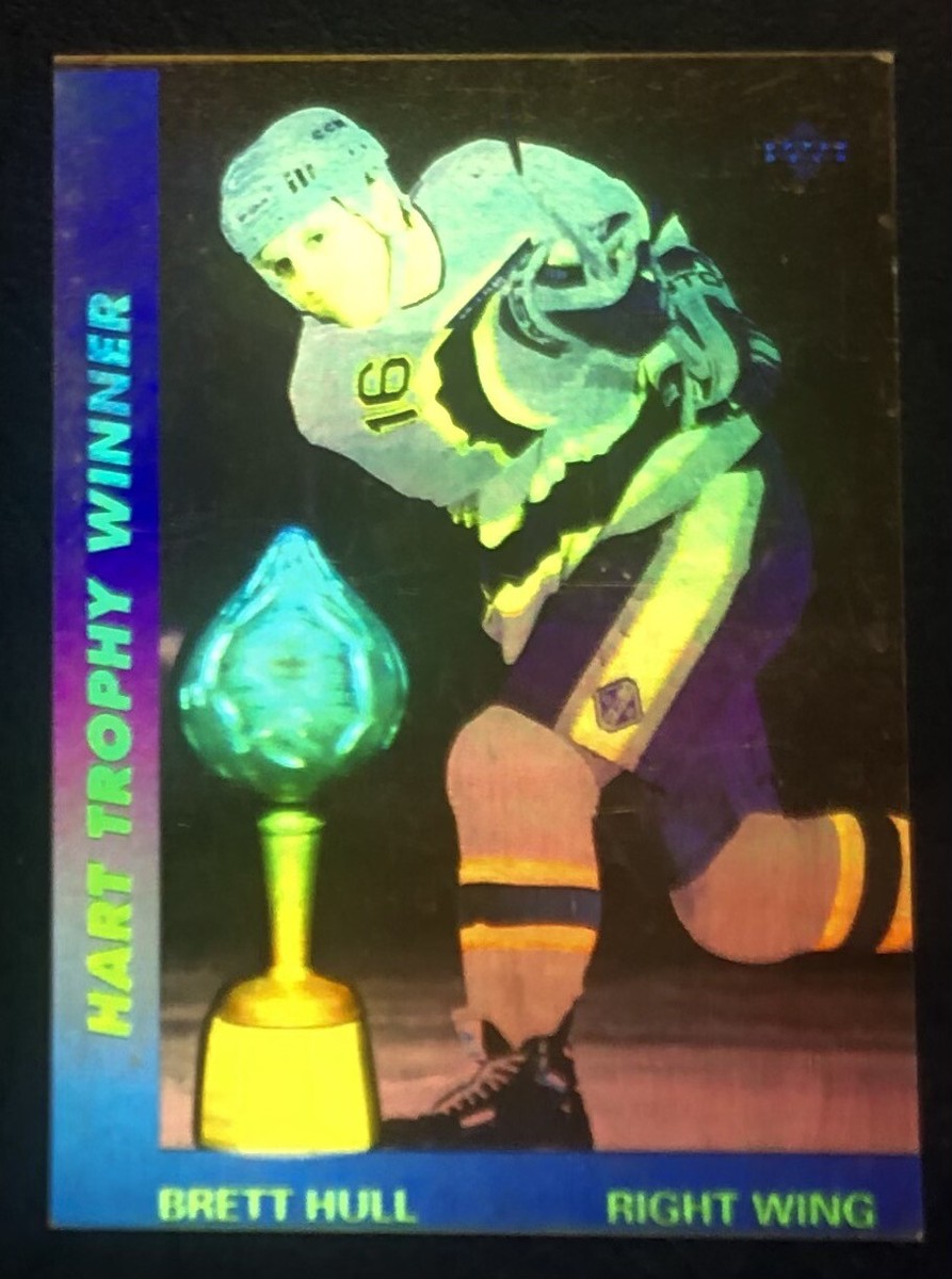 1991 Upper Deck Hockey Hart Trophy Bret Hull Hologram #AW3 St