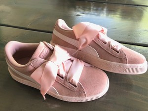 Puma Suede Heart Jewel Junior Pink - Girls - Size 2.5 191239963393 | eBay