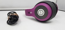 iJoy Matte Rechargeable Wireless Bluetooth Foldable Over Ear Headphones W/cord