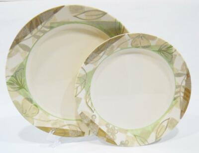 NRM CORELLE Sandstone TEXTURED LEAVES *Choose: 10 1/4'' DINNER or 9'' LUNCH Plate