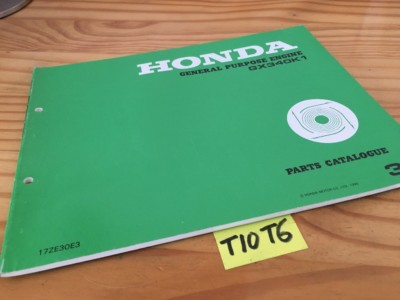 #ad #ad Honda Engine Parts List GX340K1 GX340 K1 GX 340 Spare Parts Catalogue $38.59