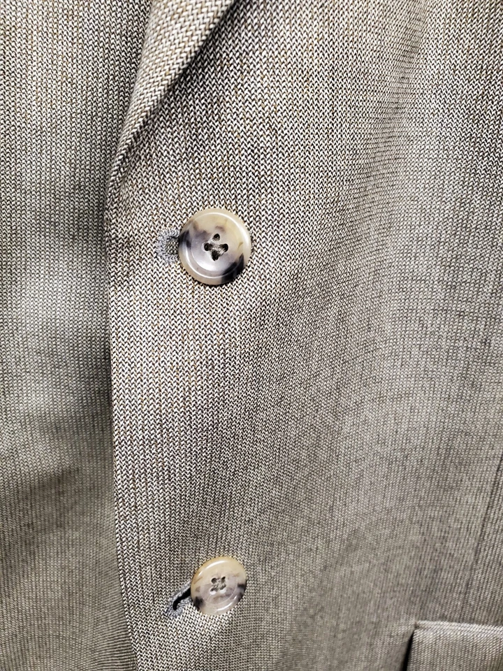 Blazer Abrigo Deportivo JOS A BANK Para Hombres Chaqueta de Tres Botones 44XL Trajes de Lana Verde COMO NUEVO Foto 3 de 4