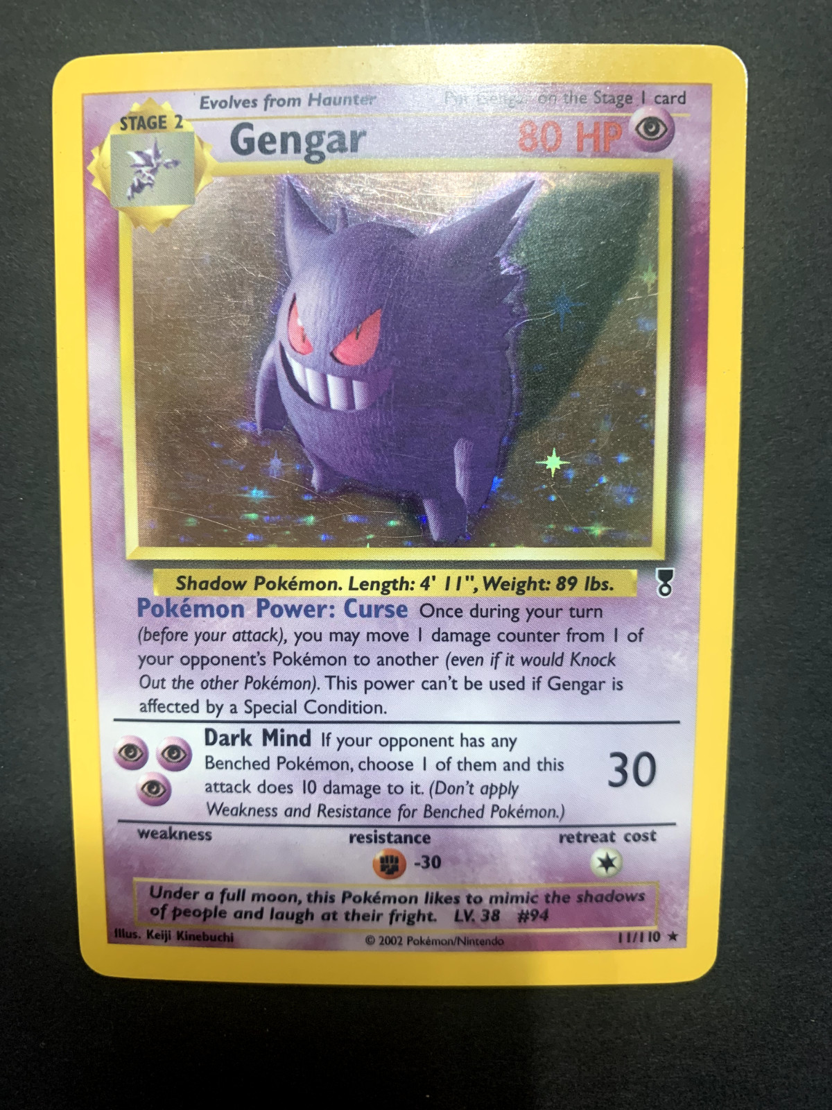 Gengar Holo 11/110 Legendary Collection Holo Pokemon TCG NM