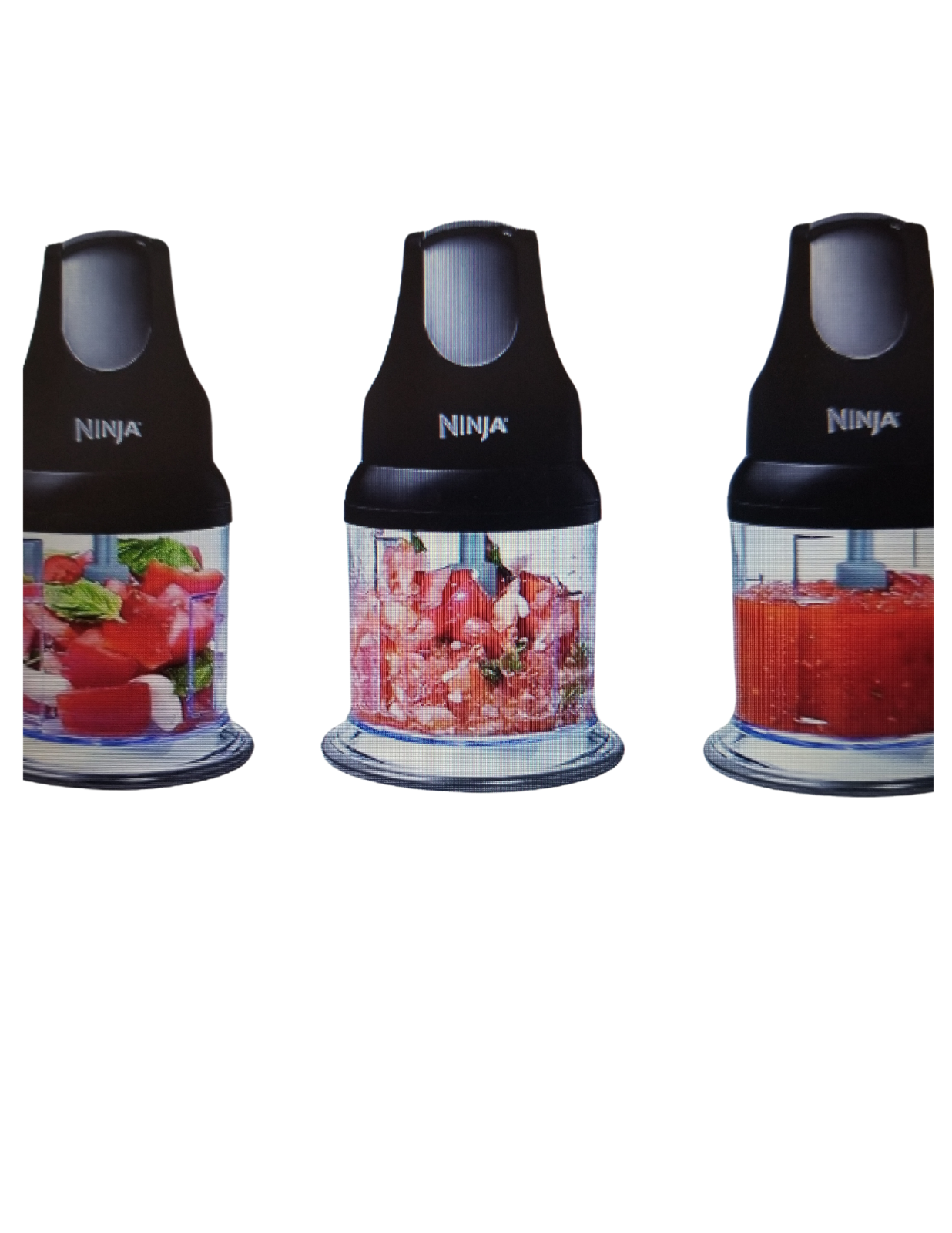 Food Processor Ninja Express Chop Chopper * NJ100 * Red / Maroon Ninja ...
