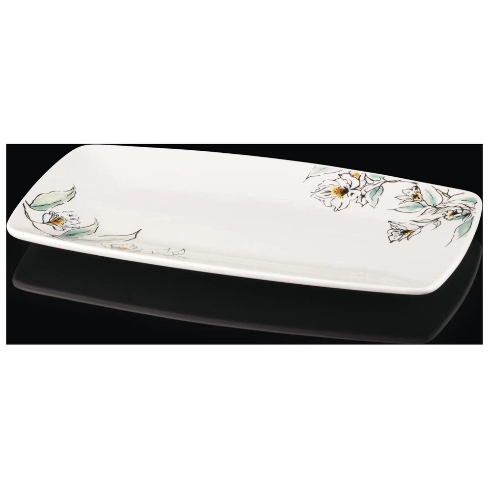 Фарфоровый сервировочный поднос Oneida Entertain 365 Botanica Hors d'Oeuvres БЕСПЛАТНАЯ ДОСТАВКА - Изображение 2 из 4