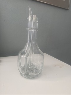 Antique/Vintage Four Chamber Blown Glass Liqueur Bottle with Spouts