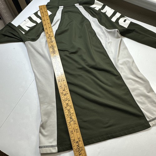 Pink Victoria's Secret Ultimate Athletic Long Sleeve Shirt Olive Green S/P #0719 - Picture 13 of 15