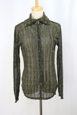 Authentic ISSEY MIYAKE me Black/Gold Pleats Jacket 102 4051