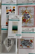 Spellbinders Stamp and Die Sets 5 included New Christmas, Fall, Birthday