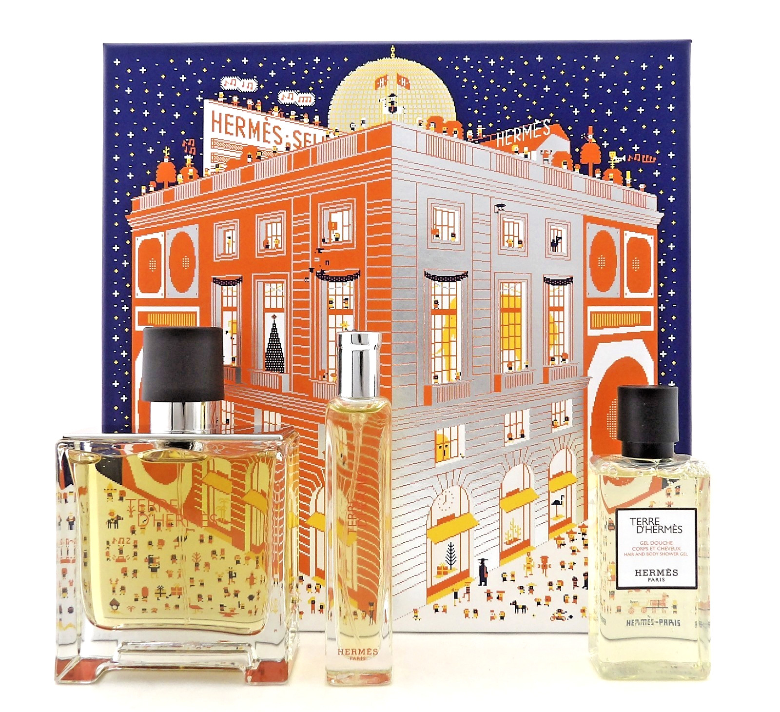 Terre D'Hermes Perfume by Hermes 2.5 oz & 15 ml + 1.4 oz Sho