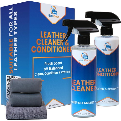16oz Car Leather Cleaner and Conditioner- Gently Cleans, Conditions, and Rest...